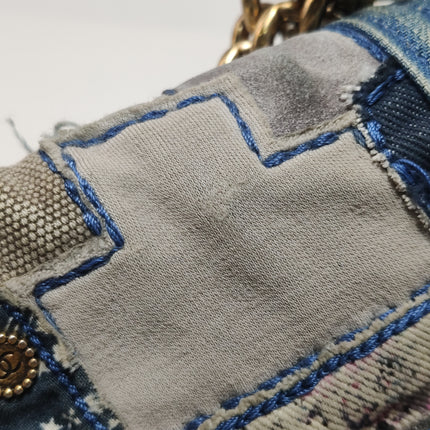 Chanel Le Boy Bag Small Denim Patchwork Gold Hardware 2014-15