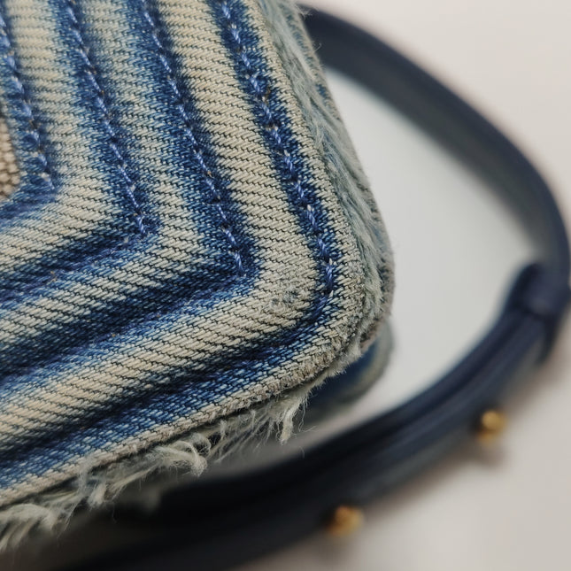 Chanel Le Boy Bag Small Denim Patchwork Gold Hardware 2014-15