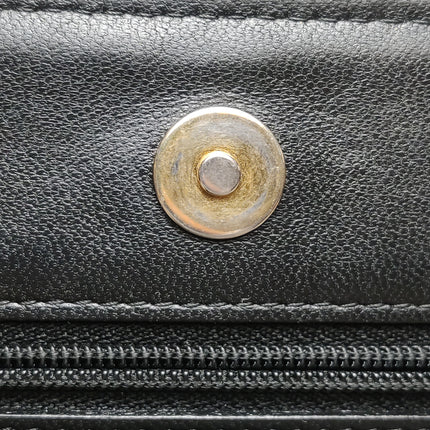 Chanel Egyptian Amulet Wallet on Chain Black Lambskin Leather Gold Hardware
