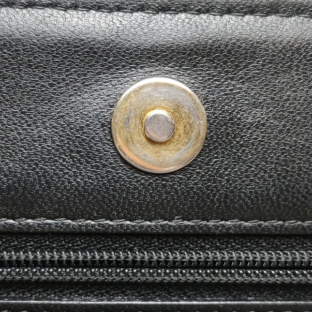 Chanel Egyptian Amulet Wallet on Chain Black Lambskin Leather Gold Hardware