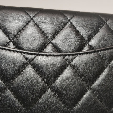 Chanel Egyptian Amulet Wallet on Chain Black Lambskin Leather Gold Hardware