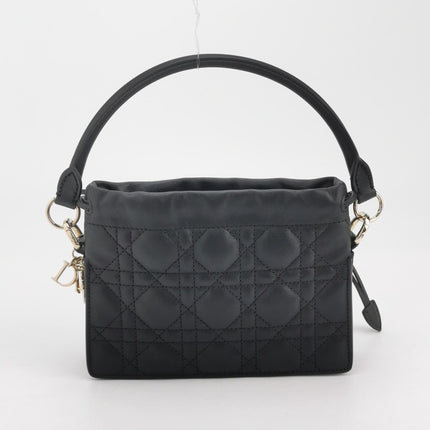 Lady Dior Milly Mini Black Lambskin Two Way Carry Bag