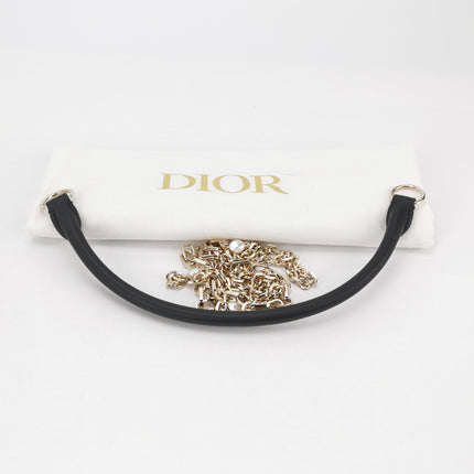 Lady Dior Milly Mini Black Lambskin Two Way Carry Bag