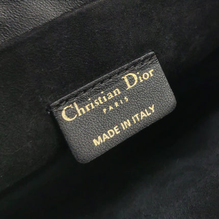 Lady Dior Milly Mini Black Lambskin Two Way Carry Bag