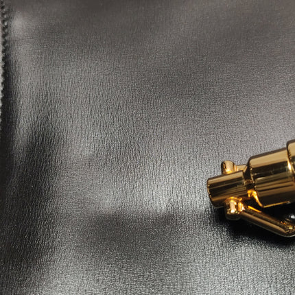 Gucci Jackie 1961 Black Leather Bag Small Gold Piston Lock