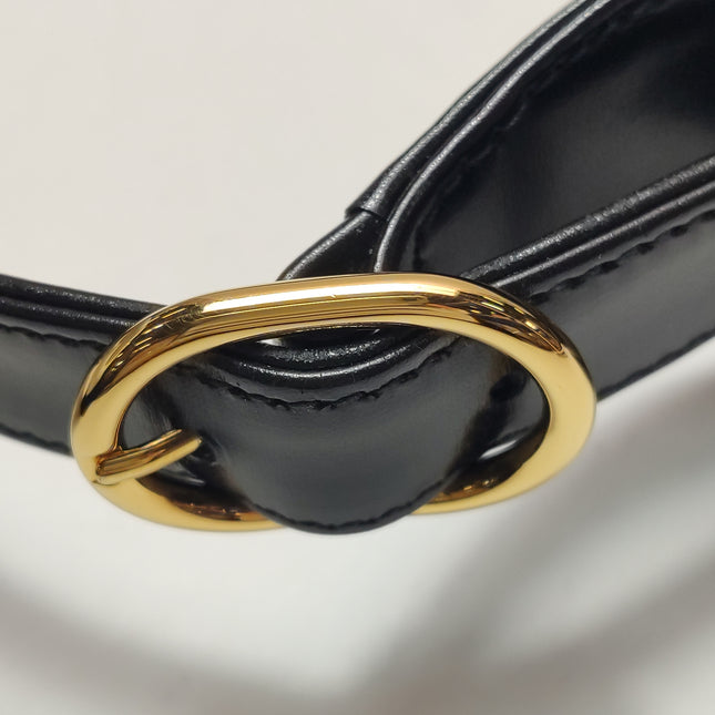 Gucci Jackie 1961 Black Leather Bag Small Gold Piston Lock