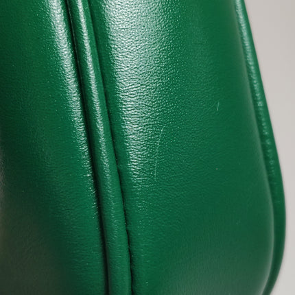 Gucci Jackie 1961 Mini Handbag in Green Leather with Adjustable Strap