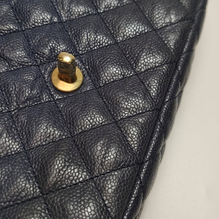 Chanel Paris Limited Small Navy Caviar Leather Gold Hardware 2015-16