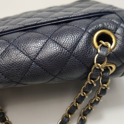 Chanel Paris Limited Small Navy Caviar Leather Gold Hardware 2015-16