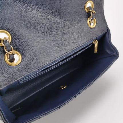 Chanel Paris Limited Small Navy Caviar Leather Gold Hardware 2015-16