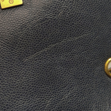 Chanel Paris Limited Small Navy Caviar Leather Gold Hardware 2015-16