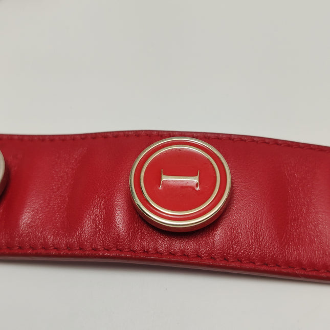 Lady Dior Small My Abcdior Red Lambskin Cannage Leather Gold Hardware