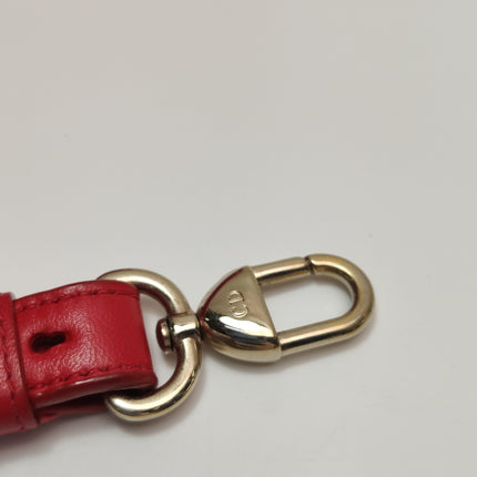 Lady Dior Small My Abcdior Red Lambskin Cannage Leather Gold Hardware