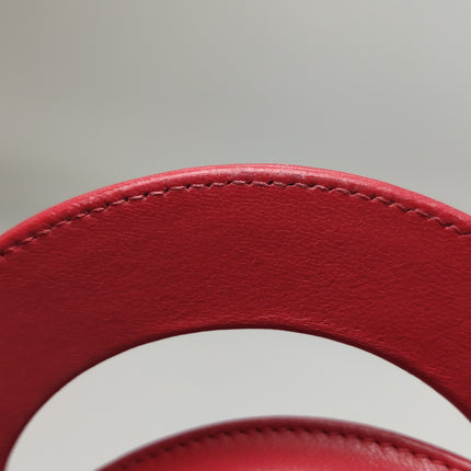 Lady Dior Small My Abcdior Red Lambskin Cannage Leather Gold Hardware