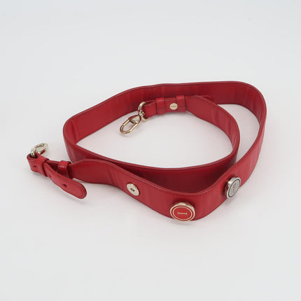 Lady Dior Small My Abcdior Red Lambskin Cannage Leather Gold Hardware