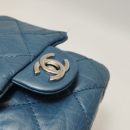 Chanel Cambon Multi-pocket Ligne Reporter Bag Medium Navy Calfskin Leather