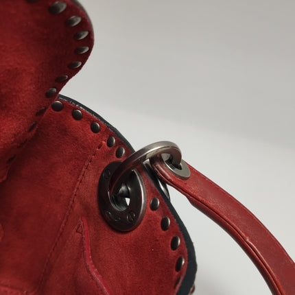 Lady Dior Mini Red Studded Flower Bag 2017 Dior Cruise Collection