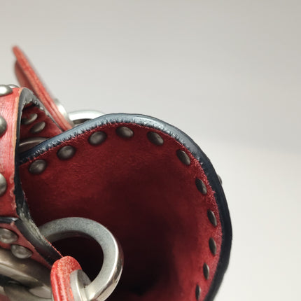 Lady Dior Mini Red Studded Flower Bag 2017 Dior Cruise Collection
