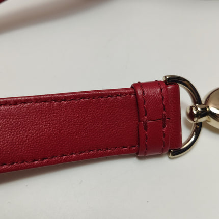 Lady Dior Large Bag Red Lambskin Cannage Leather Silver Hardware
