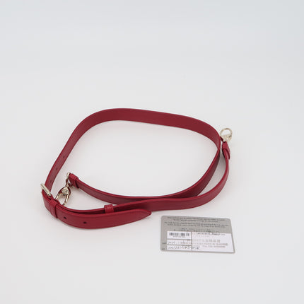 Lady Dior Large Bag Red Lambskin Cannage Leather Silver Hardware