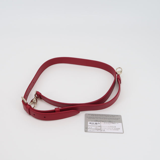 Lady Dior Large Bag Red Lambskin Cannage Leather Silver Hardware