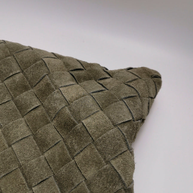 Bottega Veneta Hop Large Olive Green Suede Leather Hobo Bag 54cm