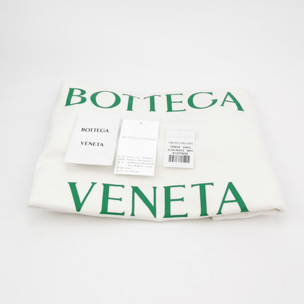 Bottega Veneta Hop Small Leather and Denim Intrecciato Navy Hobo Bag 41cm