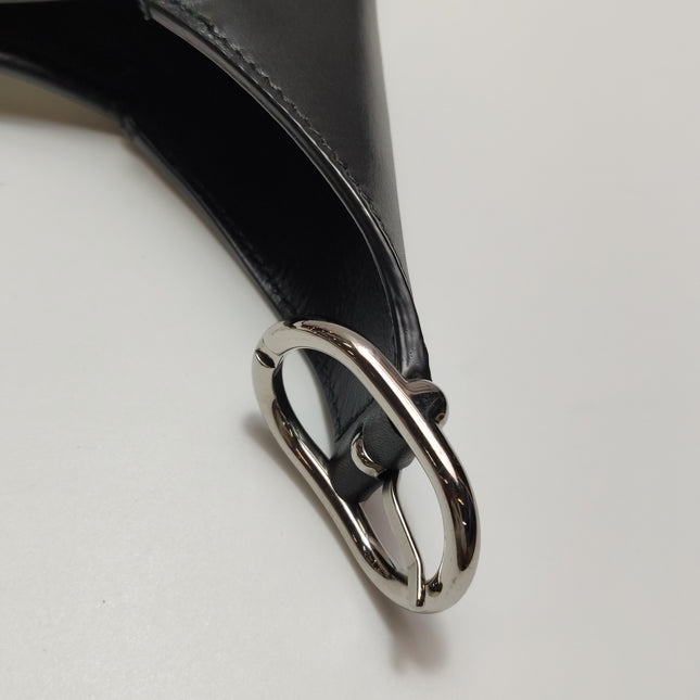 Gucci Jackie 1961 Large Black and White Calfskin Leather With Long Strap