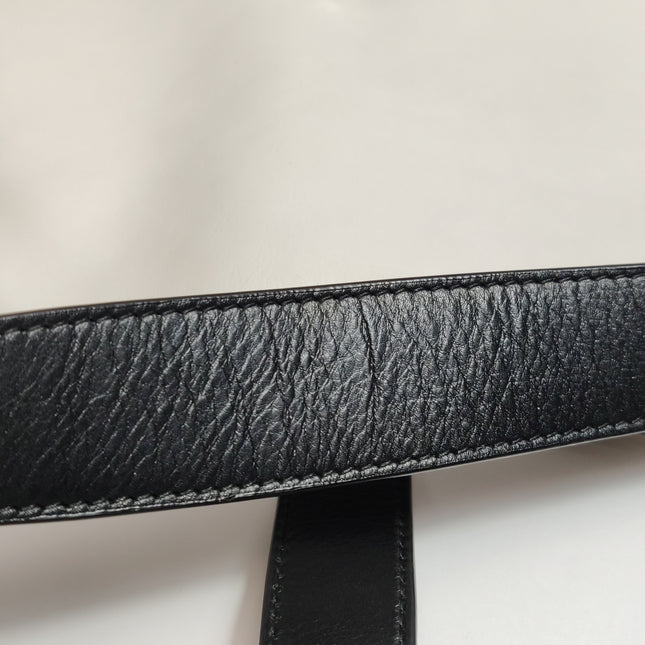 Gucci Jackie 1961 Large Black and White Calfskin Leather With Long Strap