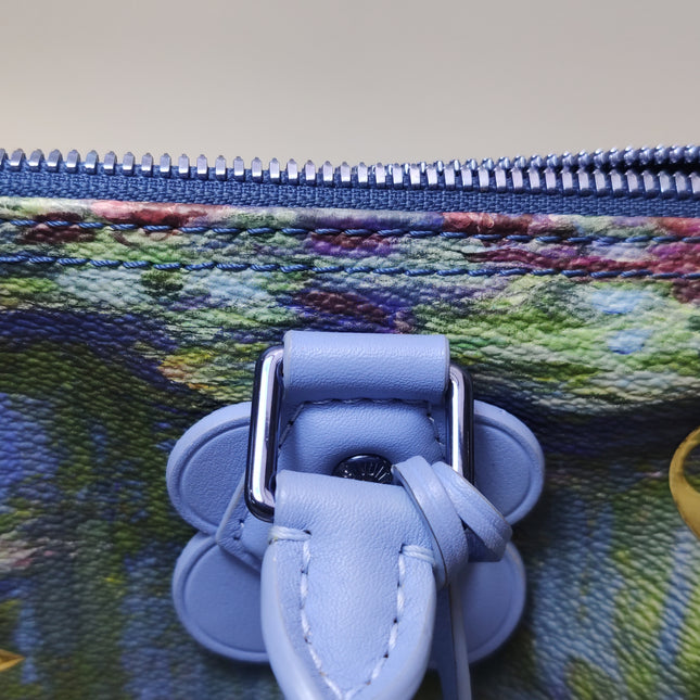 Louis Vuitton x Jeff Koons Speedy 30 Monet Water Lilies Top Handle Bag