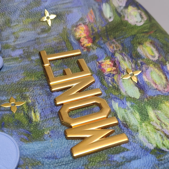 Louis Vuitton x Jeff Koons Speedy 30 Monet Water Lilies Top Handle Bag