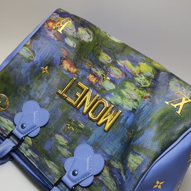 Louis Vuitton x Jeff Koons Speedy 30 Monet Water Lilies Top Handle Bag