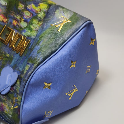 Louis Vuitton x Jeff Koons Speedy 30 Monet Water Lilies Top Handle Bag