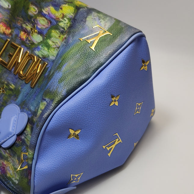 Louis Vuitton x Jeff Koons Speedy 30 Monet Water Lilies Top Handle Bag