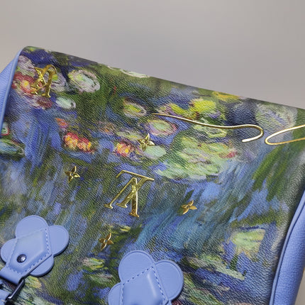 Louis Vuitton x Jeff Koons Speedy 30 Monet Water Lilies Top Handle Bag