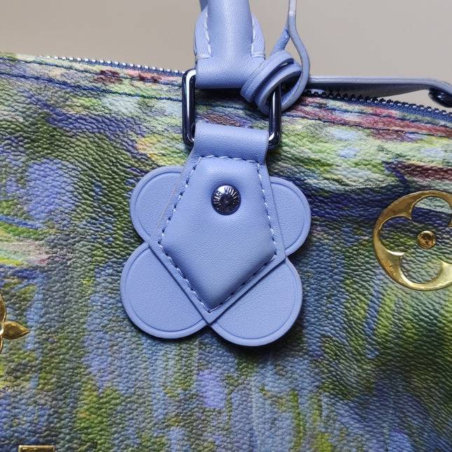 Louis Vuitton x Jeff Koons Speedy 30 Monet Water Lilies Top Handle Bag