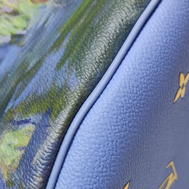 Louis Vuitton x Jeff Koons Speedy 30 Monet Water Lilies Top Handle Bag