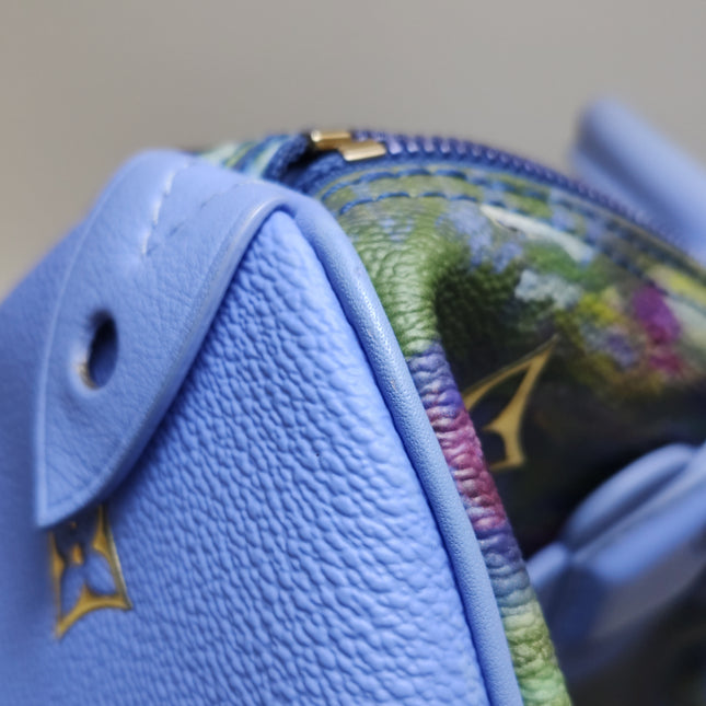 Louis Vuitton x Jeff Koons Speedy 30 Monet Water Lilies Top Handle Bag