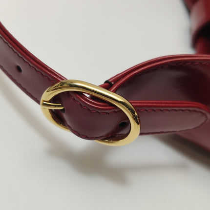 Gucci Jackie 1961 Red Burgundy Leather Bag Small Shoulder Bag