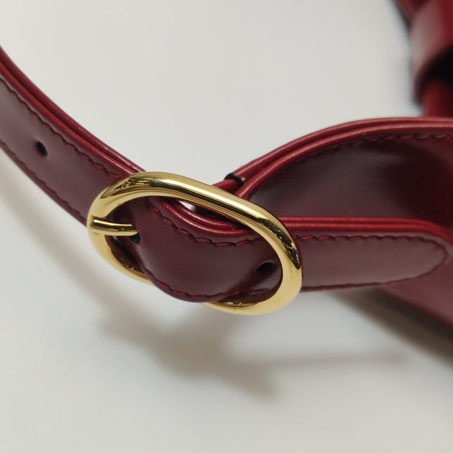 Gucci Jackie 1961 Red Burgundy Leather Bag Small Shoulder Bag