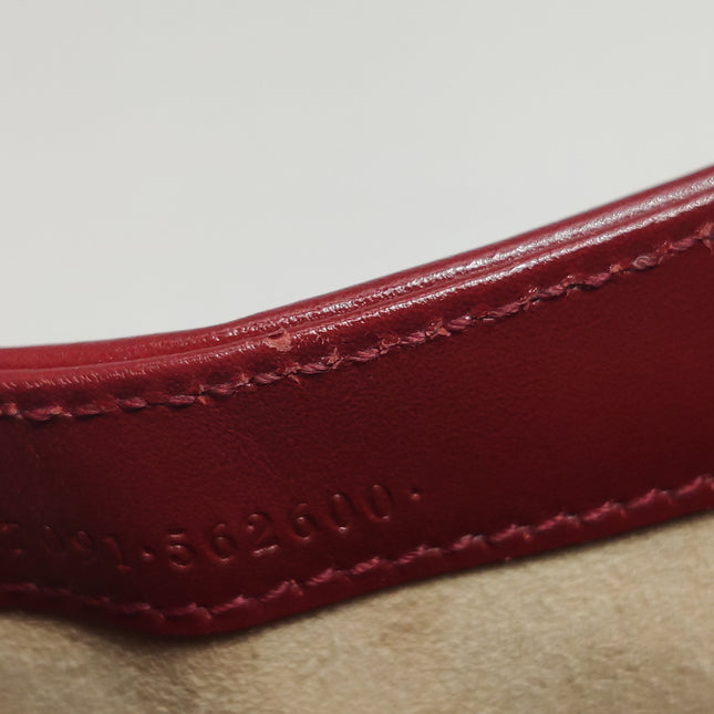Gucci Jackie 1961 Mini Red Burgundy Leather Bag