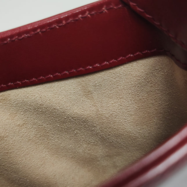 Gucci Jackie 1961 Mini Red Burgundy Leather Bag