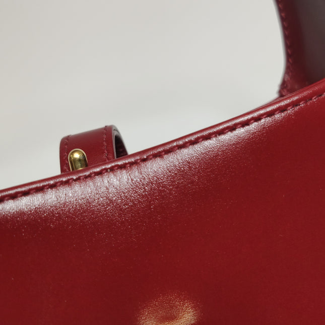 Gucci Jackie 1961 Mini Red Burgundy Leather Bag