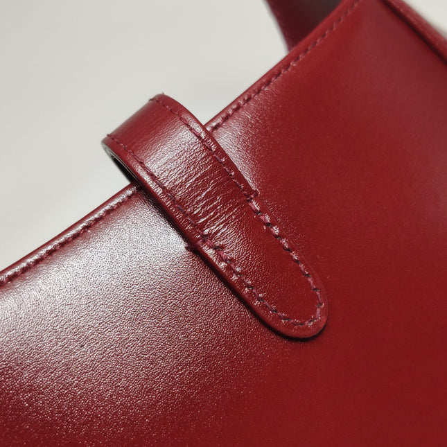 Gucci Jackie 1961 Mini Red Burgundy Leather Bag