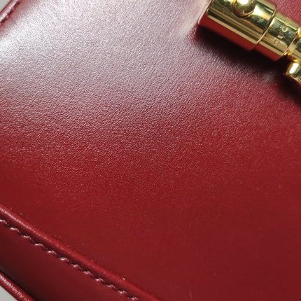 Gucci Jackie 1961 Mini Red Burgundy Leather Bag
