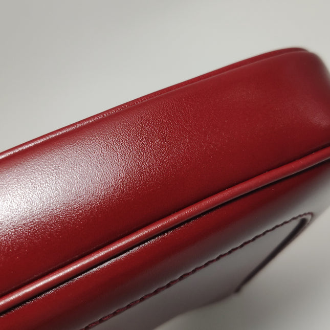 Gucci Jackie 1961 Mini Red Burgundy Leather Bag