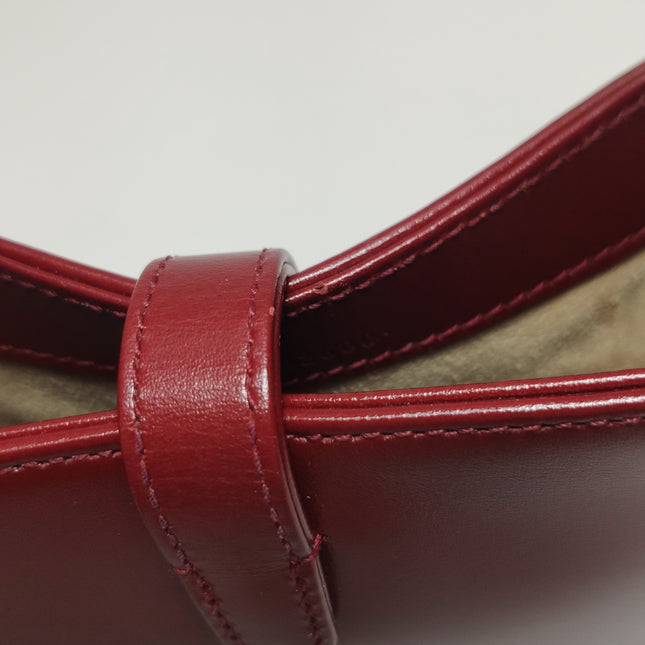 Gucci Jackie 1961 Mini Red Burgundy Leather Bag