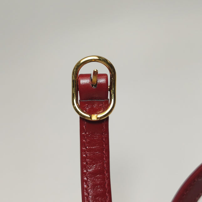Gucci Jackie 1961 Mini Red Burgundy Leather Bag