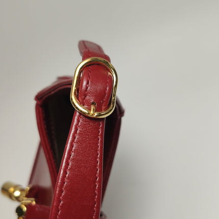 Gucci Jackie 1961 Mini Red Burgundy Leather Bag