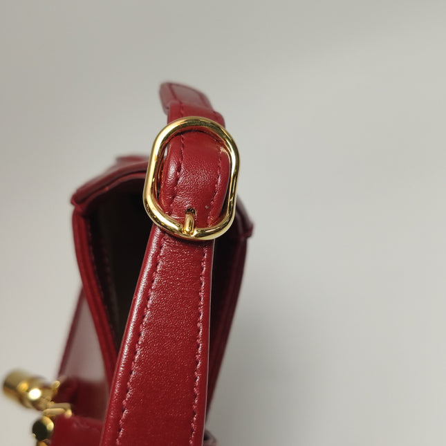 Gucci Jackie 1961 Mini Red Burgundy Leather Bag